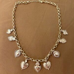 Gold Heart Charm Necklace